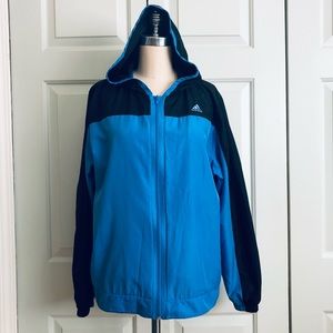 Adidas Active Wear Athletic Lined Set Hooded  Jacket Pants Size Large